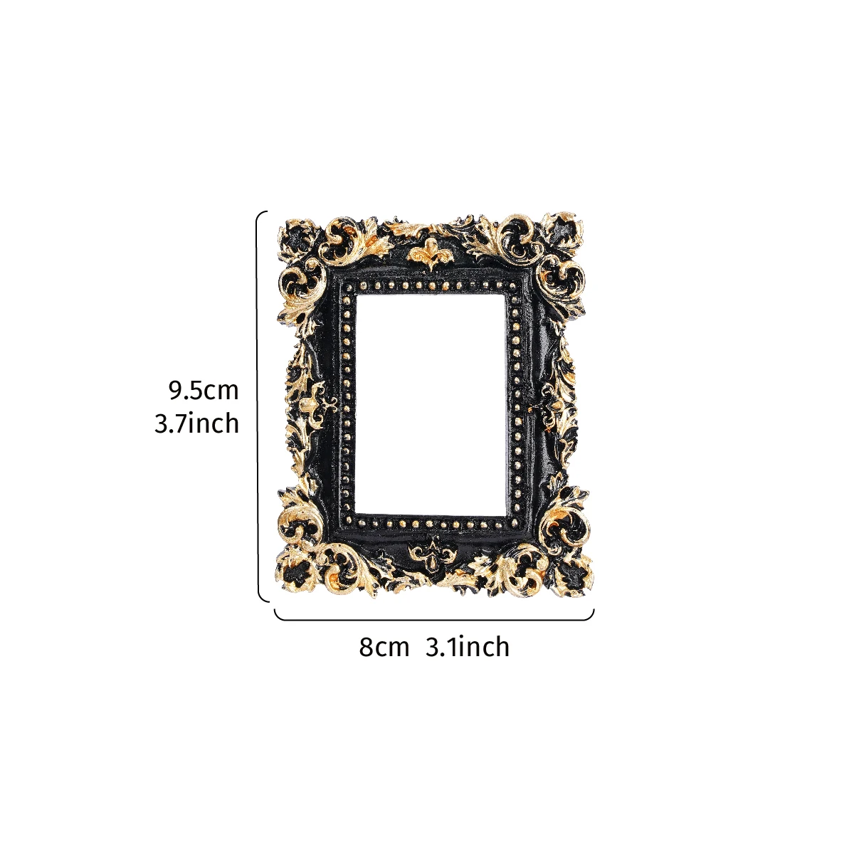 Halloween Decor Resin Material Black Oval Frame