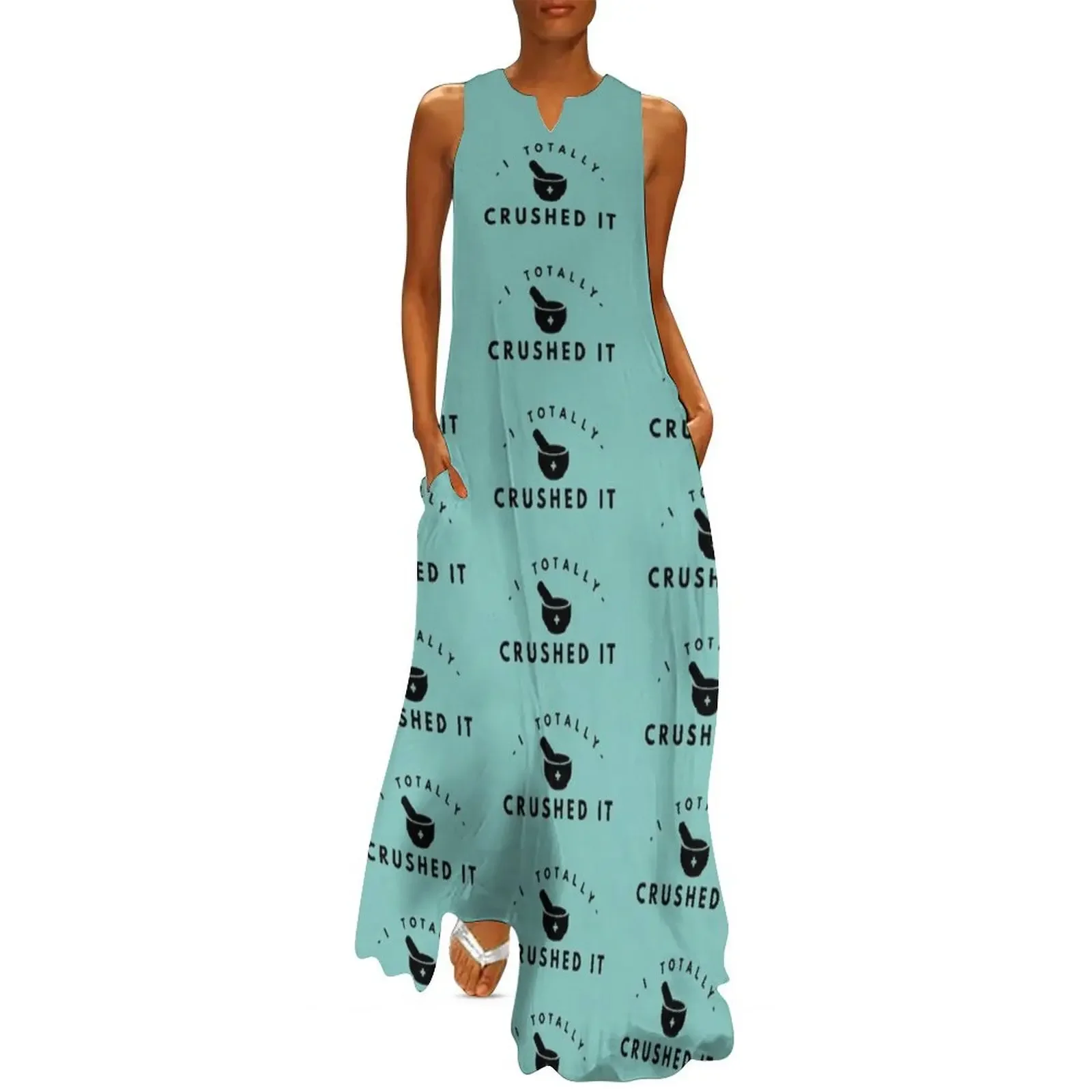 

I totally crushed it pattern Long Dress Woman clothes luxury dresses Dress