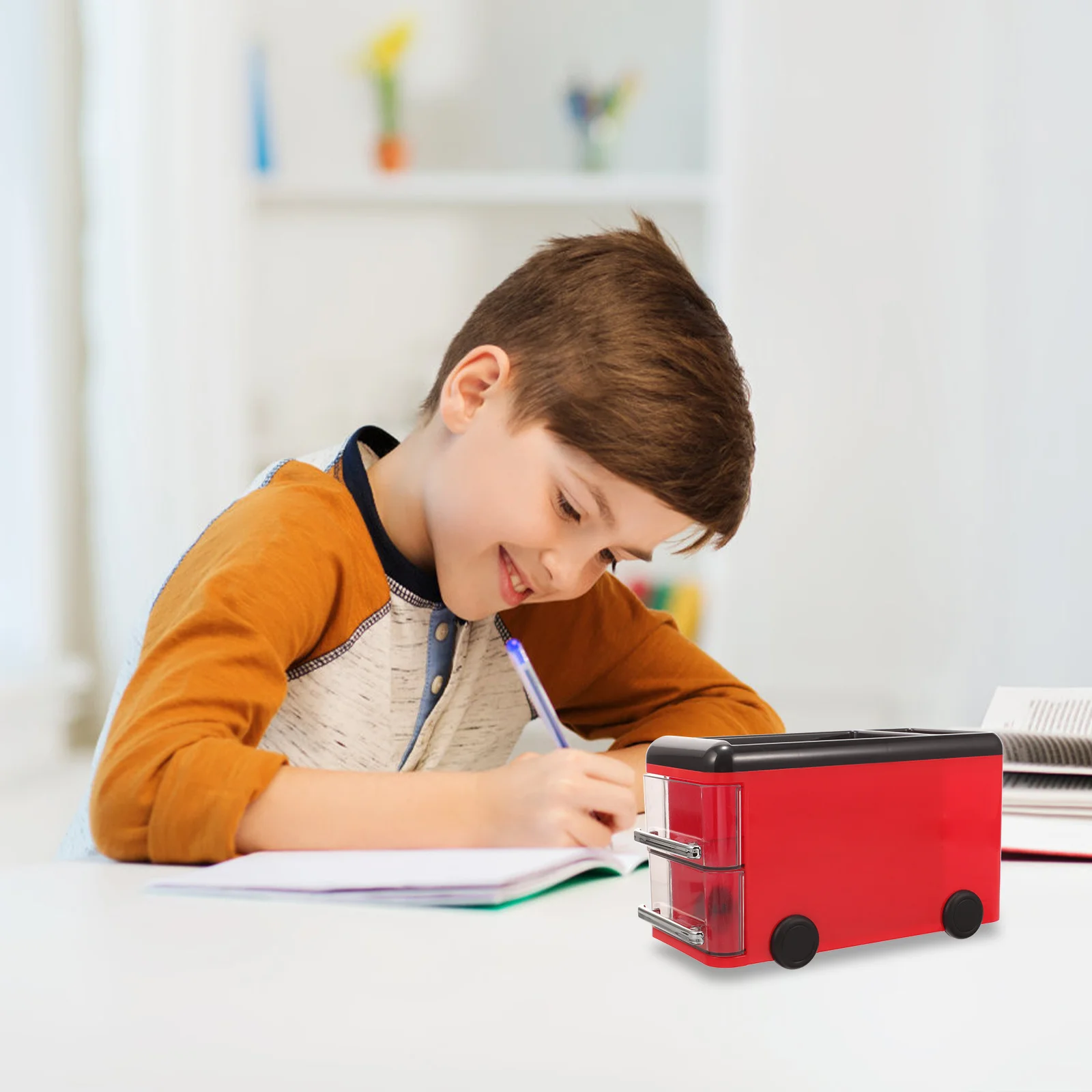 

1pc Cartoon Pen Holder Drawer Style Stationery Storage Box For Desk Organizer Pencil Container School Office Supplies