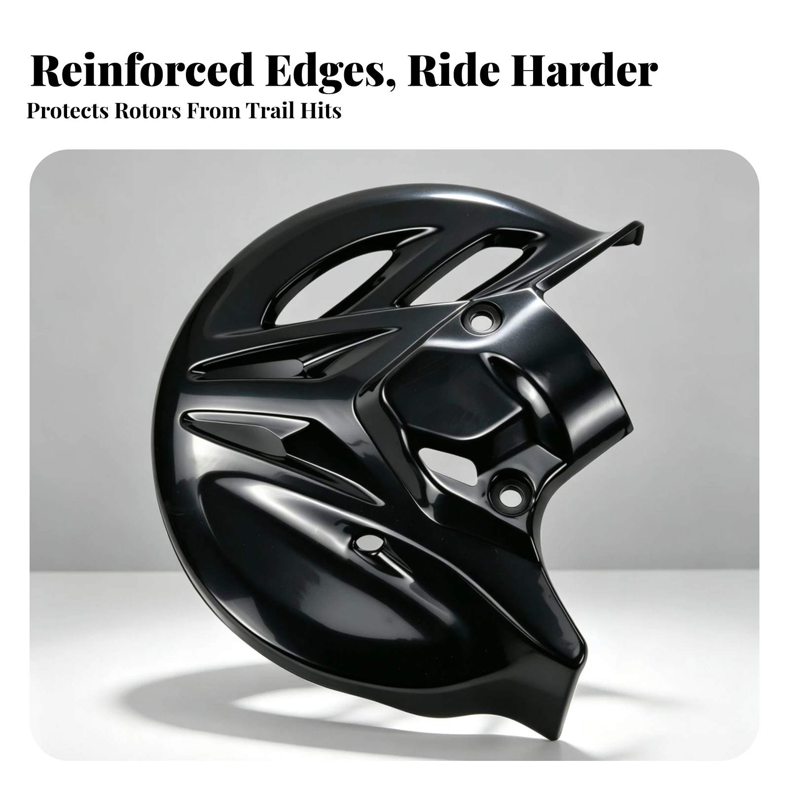 Motorcycle Brake Disc Guard Ventilated Front Brake Disc Guard Wide Coverage Lightweight for Riders, Dirt Bike, off-Road Riding