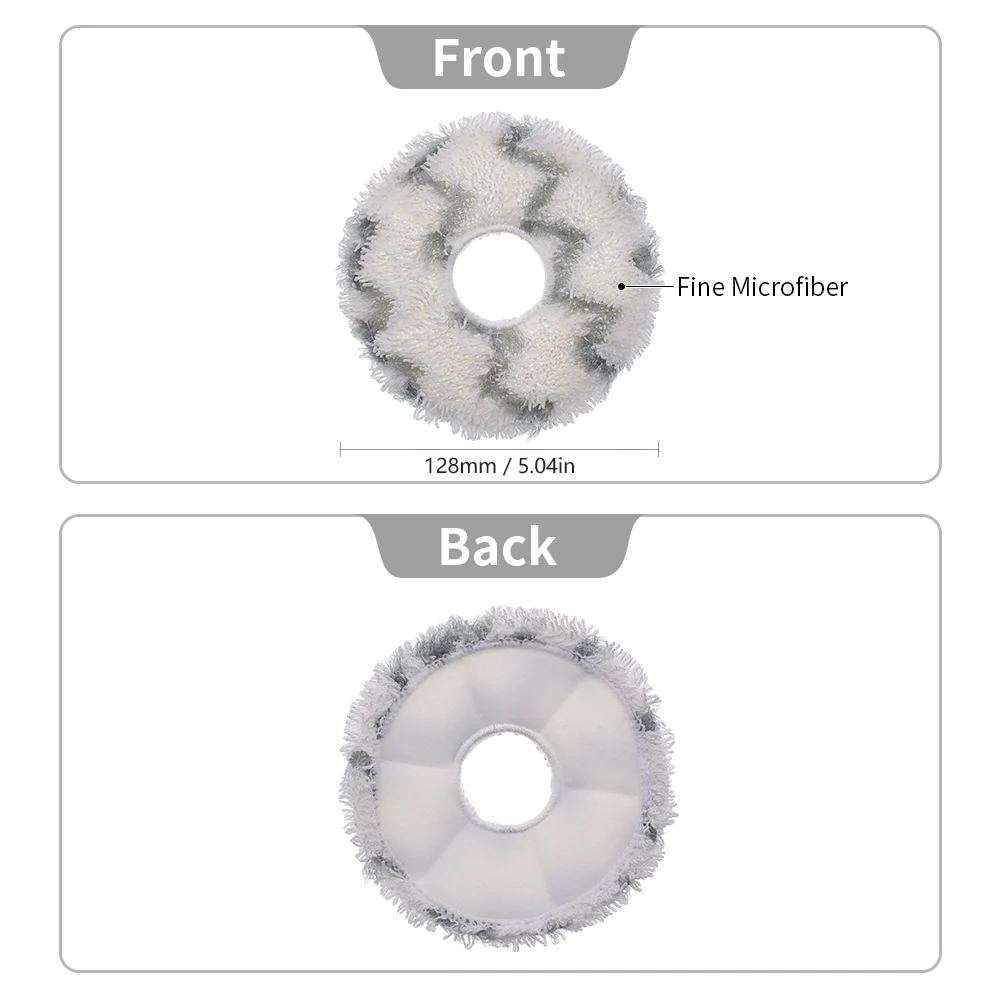 Pano mop saco de poeira principal rolo escova lateral hepa filtro compatível com ecovacs deebot x1 omni/t10 turbo aspirador peças