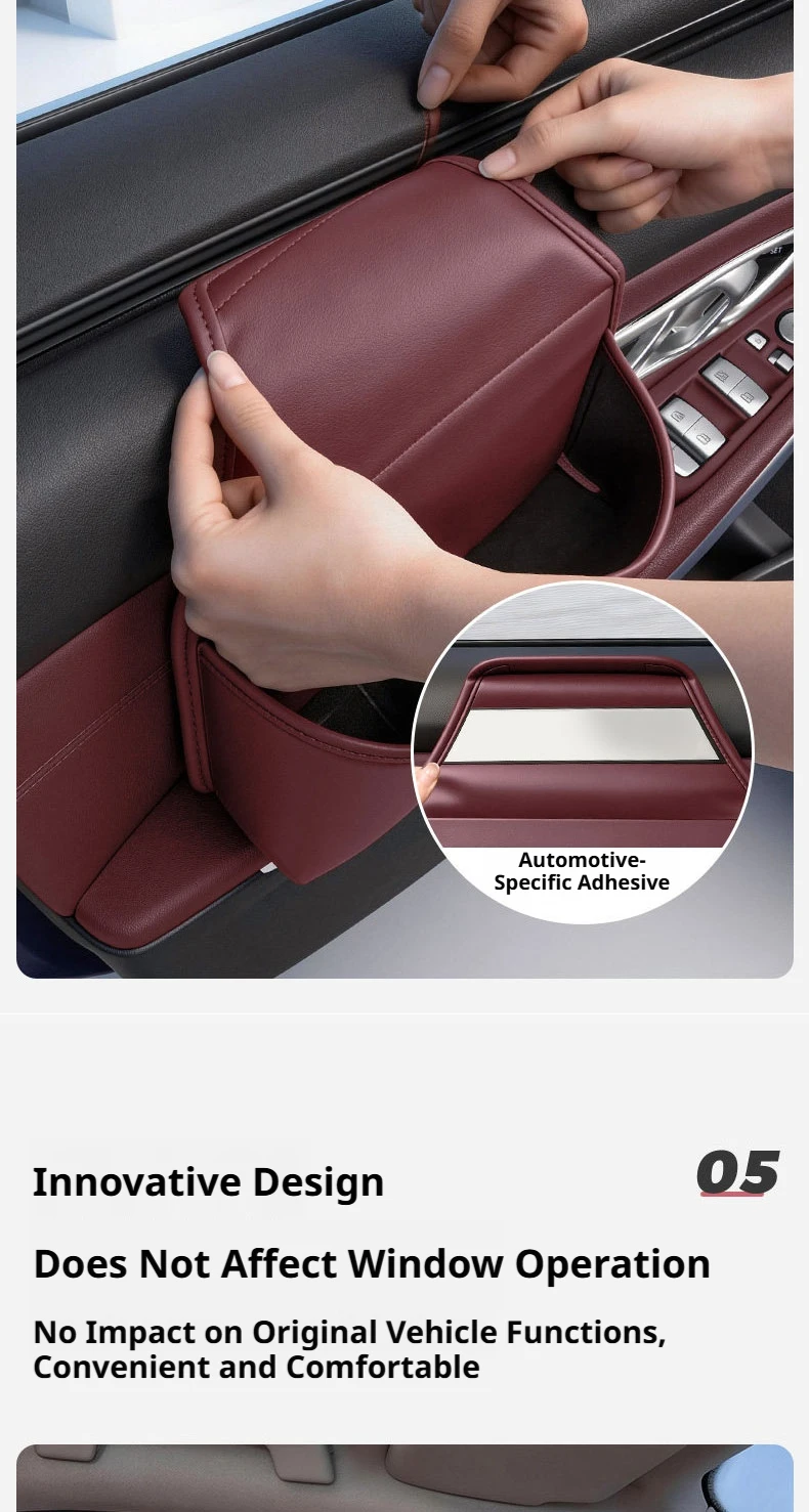 SEAMETAL Universeller Auto-Türbecherhalter Organizer-Tasche Hängende Fahrzeug-Türseiten-Aufbewahrungstasche Getränkehalter Getränkehalter-Tasche – Detail 19