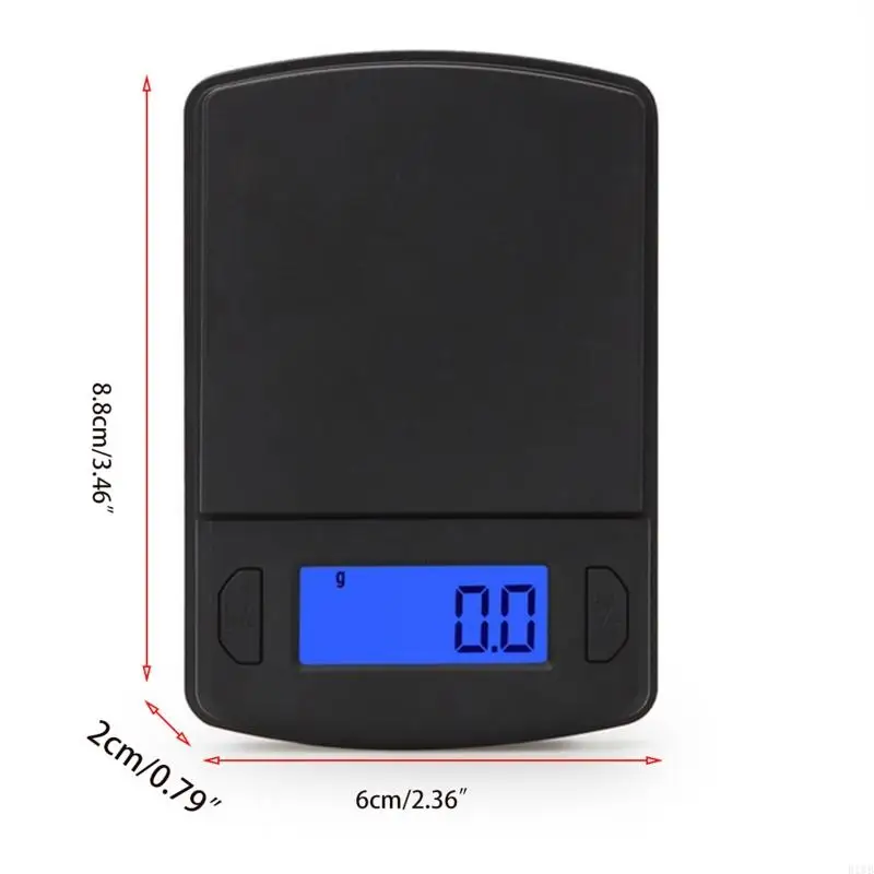 Escala laboratório digital R1WB 500g x 0,1g escala eletrônica precisão Jóias exibição LCD