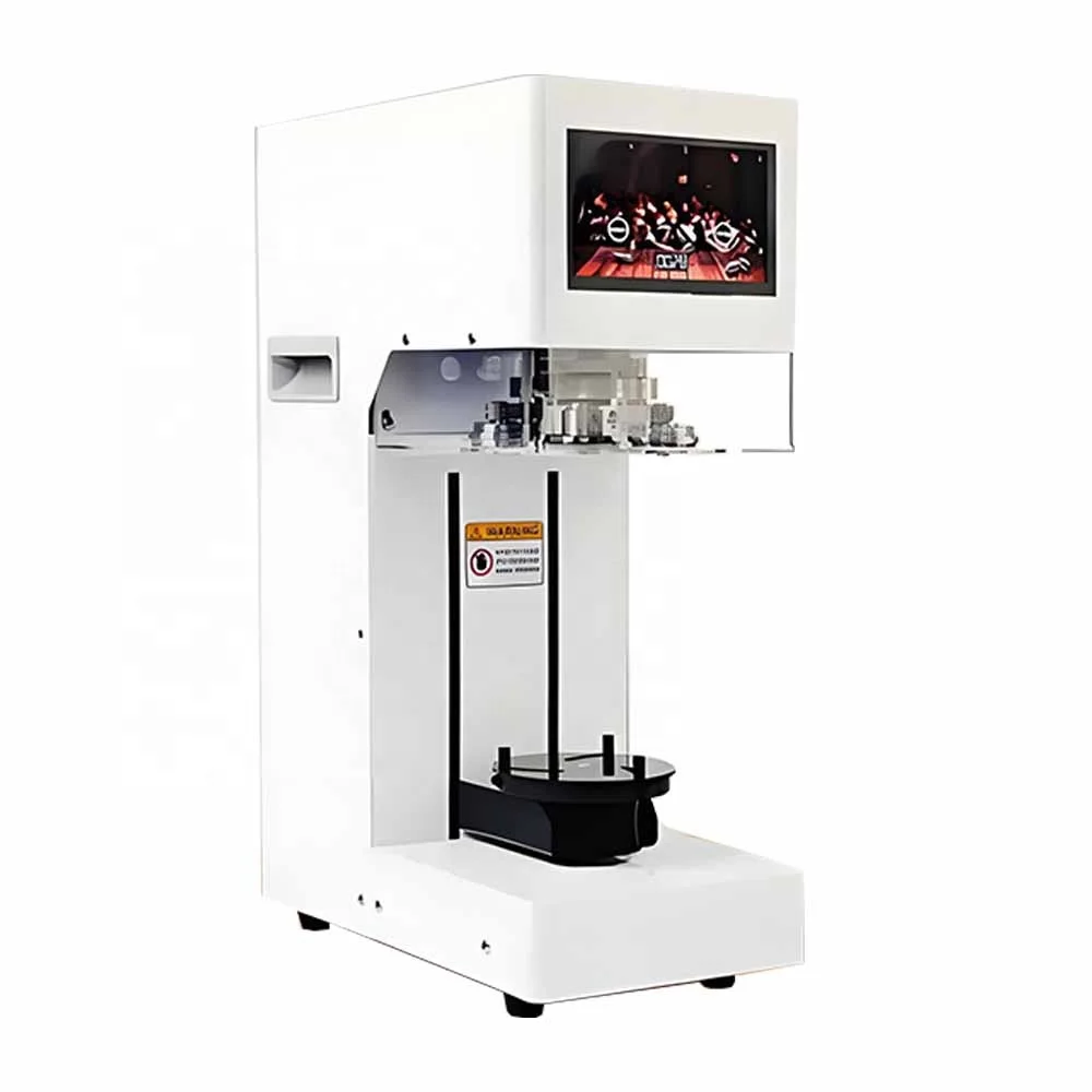 Automatic Electric Can Sealing Machine For Beverage Shop Iron Can Sealing On Milk Tea Drinks Plastic Bottles New Condition