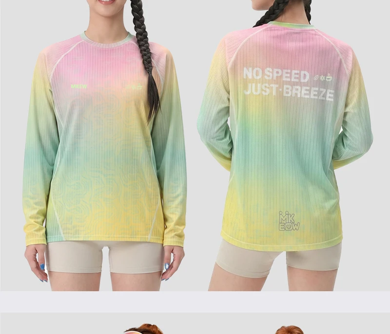MKEW Damen-Langarm-Mountainbike-Sweatshirt, Sommer-Schnelltrocknendes Downhill-Radtrikot/Laufshirt, T-Shirt für den täglichen Arbeitsweg – Detail 27