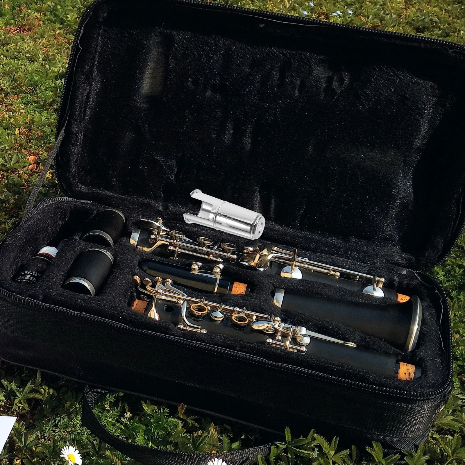 

Clarinet Protective Cap Mouthpiece Cover Nickel-plated Compatible Clarinet Alto Sax Dust Proof Durable High Grade Material
