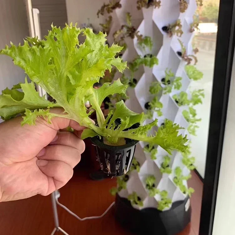 Wholesale Hydroponic Planting Tower Balconies Hydroponic Columns Rain Soaked Planting Systems Multi-Layer Planting Racks 8 Layer