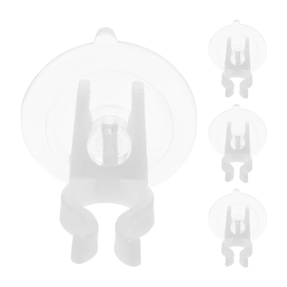 

4pcs Electronic Light Holder Clips Suction Cup For Window Christmas Decoration Tall Candles Lamp Clip Secure Hold No