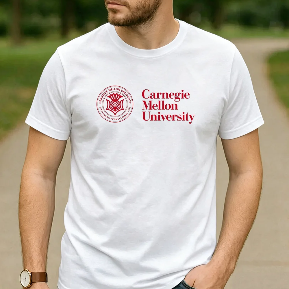 Vintage Carnegie Mellon University Pittsburgh Circular Seal Aesthetic Graphic T Shirt Unisex  Short Sleeve Alumni Gift Top