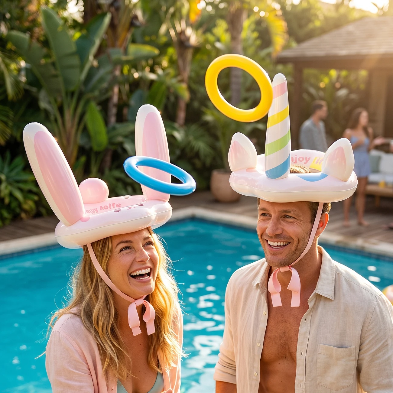 Ring Toss Outdoor - 1PC 풍선 링 던지기 헤드 모자
