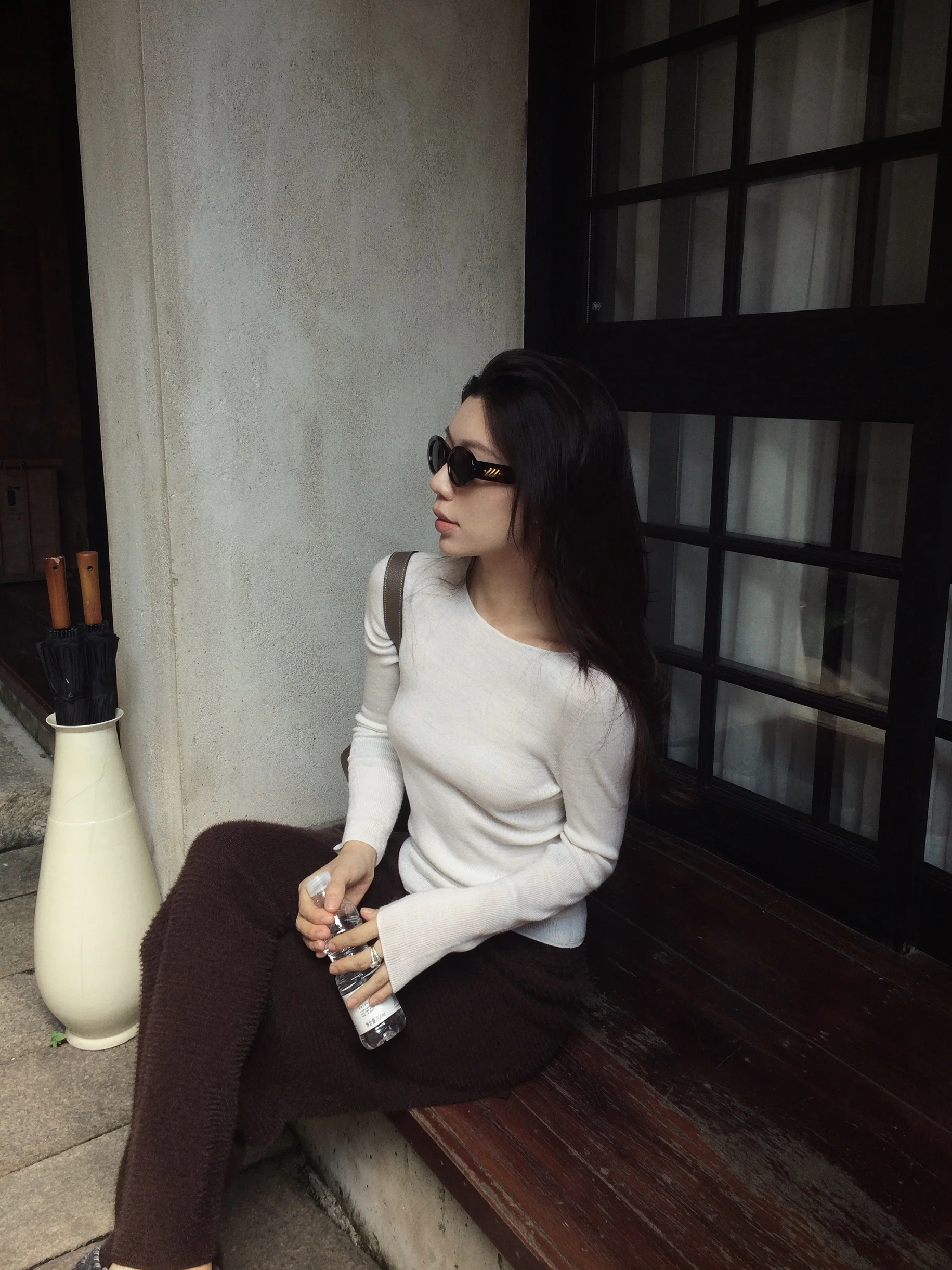 

Шерстяная пряжа Chier Yangzi: ультрамягкий трикотаж тонкой вязки, приятный к коже, комфортный, мягкий шерстяной женский базовый топ с длинным рукавом