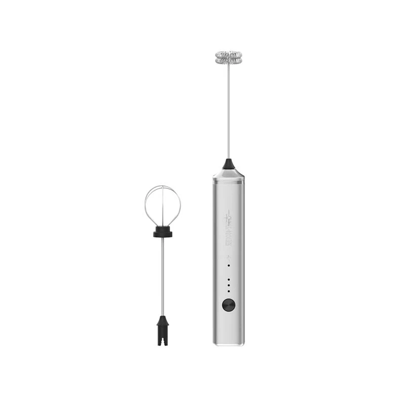 A74X-MHW-3BOMBER Electric Milk Frother Dual Whisk Heads Handheld Foam Maker Rechargeable Coffee Latte Cappuccino Mixer