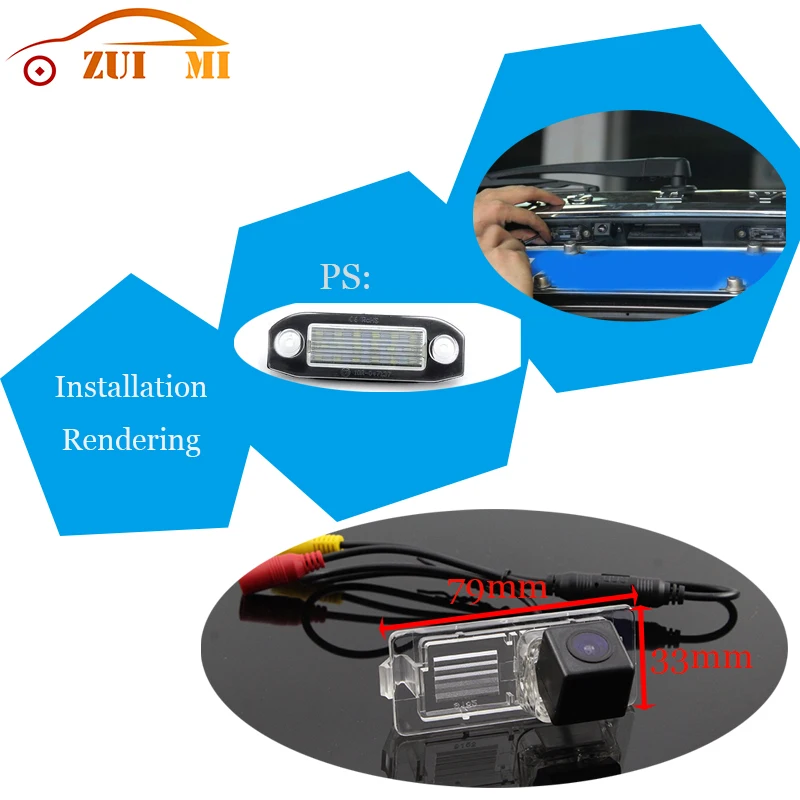 Car Reverse Rear View Camera For Renault Clio 4 IV 2014~2015 CCD Full HD Night Vision Backup Parking Camera Waterproof