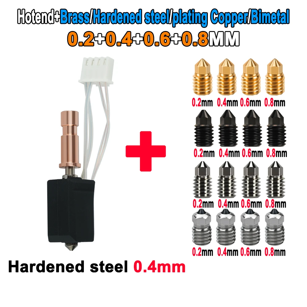 Für Anycubic Kobra S1 Hotend: Neues Upgrade-Keramik-Hotend für Kobra S1 Combo Head S1C, 24V 48W 200K, Schnelle Erwärmung 300 ℃