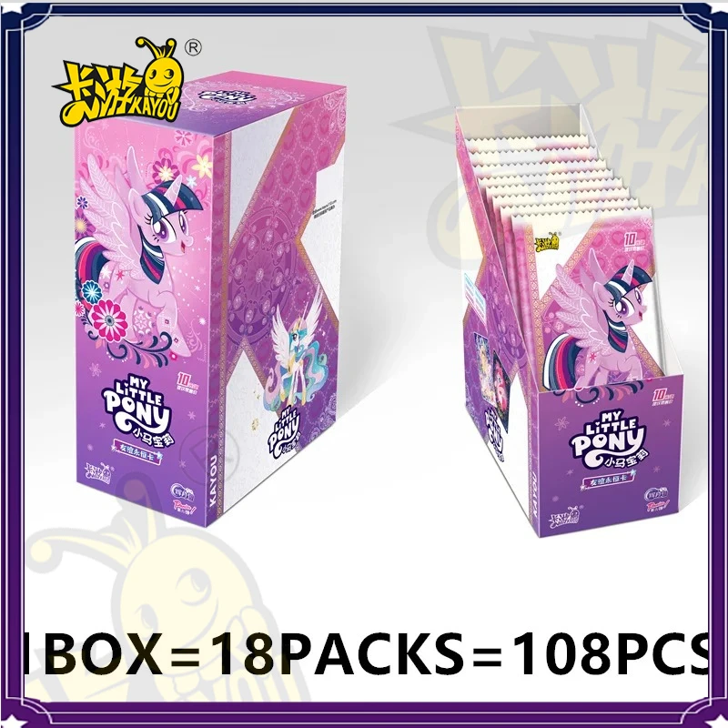 KAYOU Anime My Little Pony 카드 우정 영원한 카드 Hui Moon v5 v6 v7 v8 주변기기 게임 컬렉션 카드