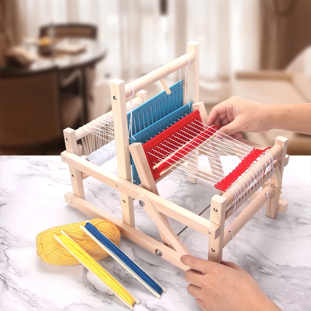 Loom Mini Spinning Knitting Machine Handmade DIY Making Children's Hand-woven Wooden Home Adult Student Educational Toys