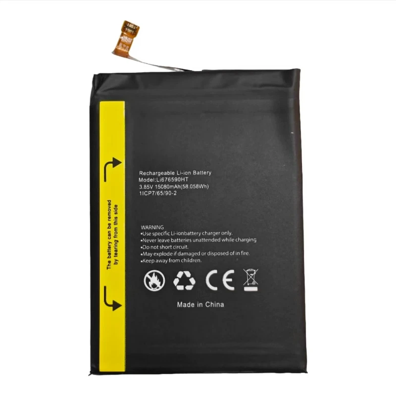 New Li676590HT 3.85V 58.058Wh 15080mAh Lithium-ion Rechargeable Battery for Blackview BV9300 High Quality Mobile Phone Battery