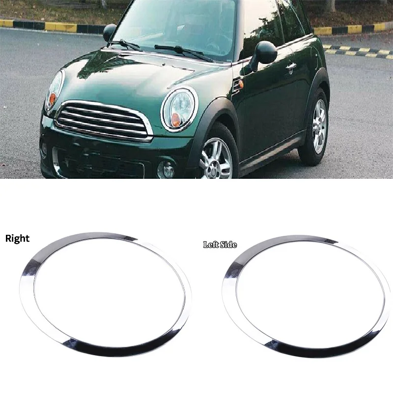 

For Mini Cooper R56 R55 R57 R58 R59 51137149905 Car Headlight Trim Chrome Ring Headlamp Cover Car Accessories