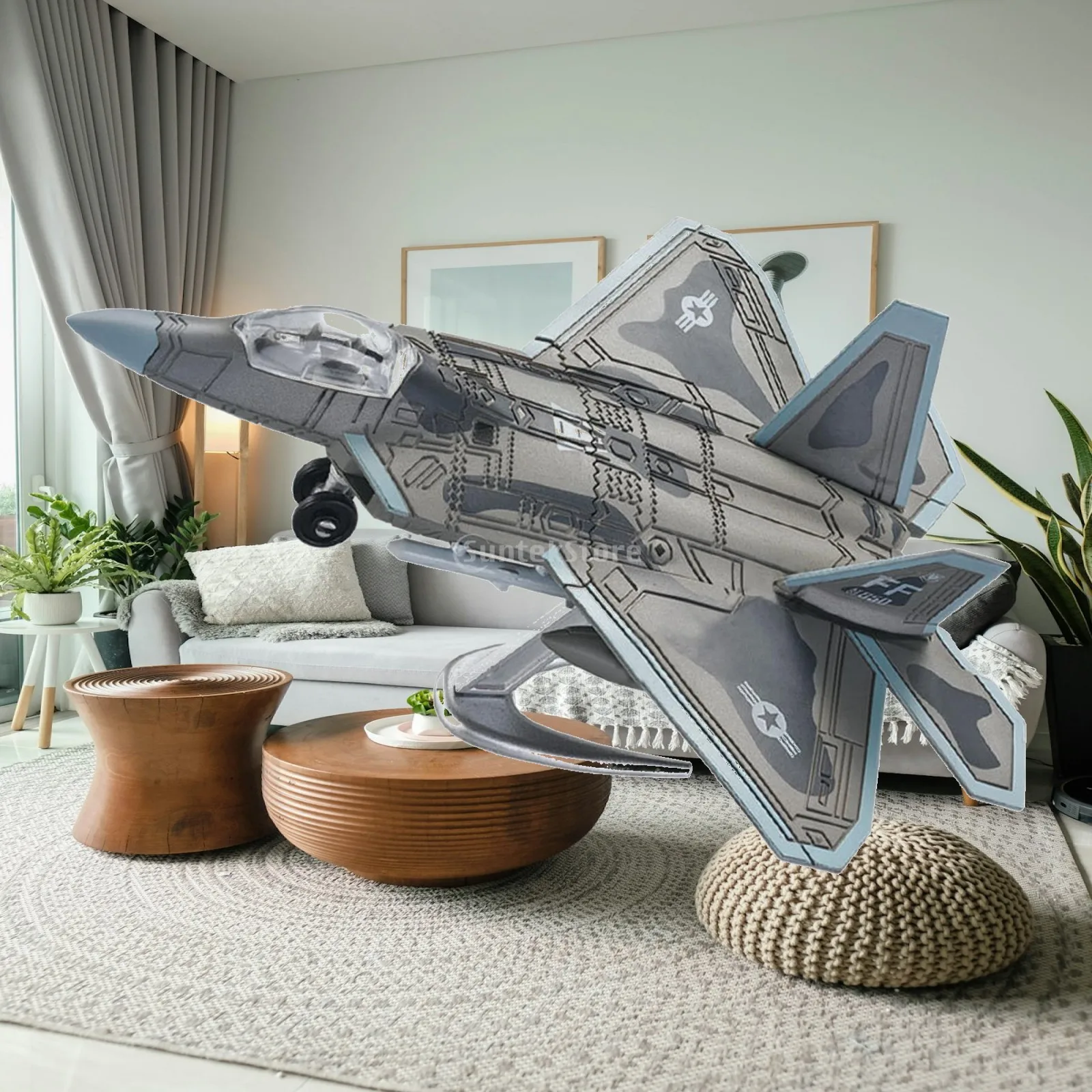 Plastic Model Aircraft Assembly Toy 1/72 Scale Fighter Jet Puzzle for Boys Children Creative Gift