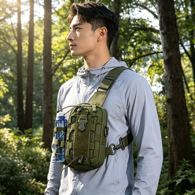 

Professional Camping Chest Bag Outdoor Cross-Body Water Bottle Bag Multi-Functional Water Cup Cover Cycling Bag Multi Backpack