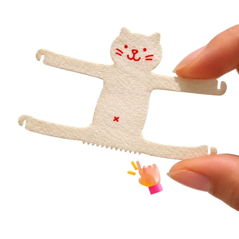 Cute Kitten Paper Tape Cutter Animal Shaped Hand Account Material Props Eco Friendly Decorative Stationery for Scrapbooking