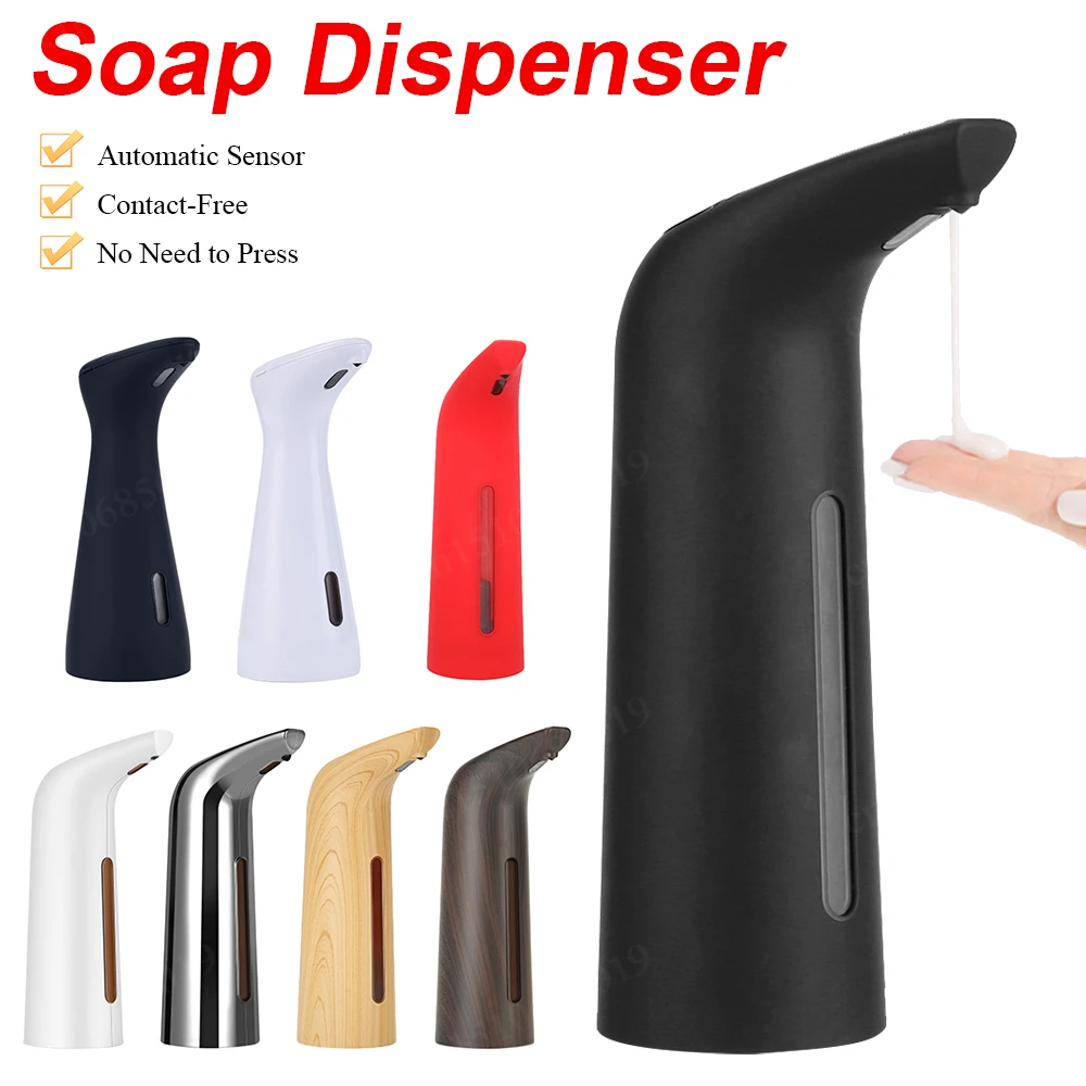 

200ML Automatic Induction Foam Soap Dispenser Battery Powered Smart Infrared Touchless Hand Washer For Kitchen Bathroom