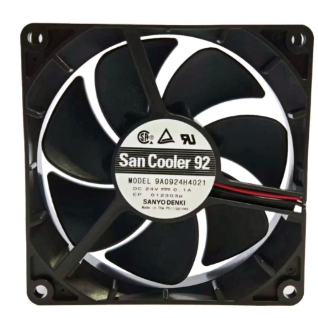 

SANYO DENKI 9A0924H4021 DC 24V 1A 92x92x25mm 2-Wire Server Cooling Fan