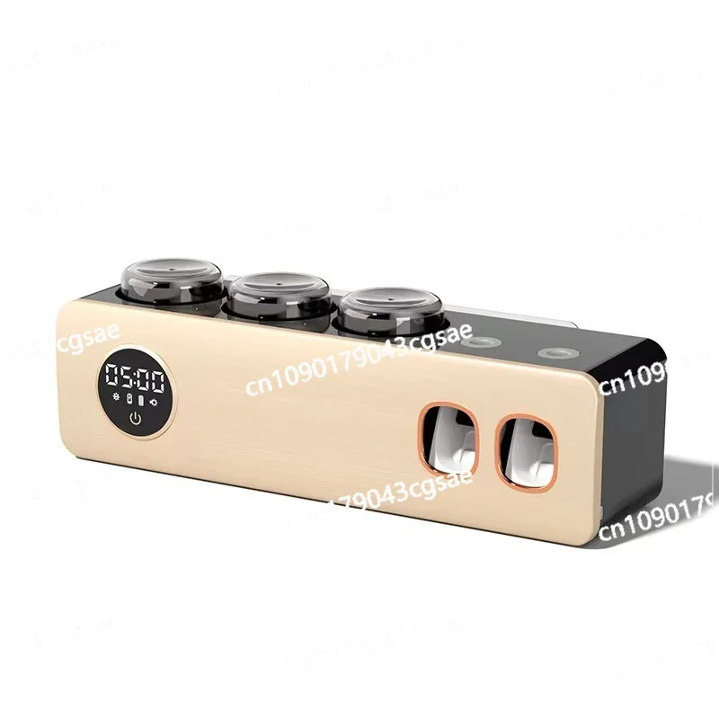 휴대용 칫솔 살균기 케이스, 미니 재사용 가능, 효과적인 구강 청소 도구, 충전식 자외선 소독 도구, 여성용