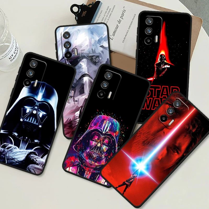 S-tar W-ars Darth Vader Yodas BB8 For OPPO Realme GT3 2 C55 C33 C35 C30S C31 X3 X2 Q5i Q3S C21Y Pro Black Silicone Phone Case