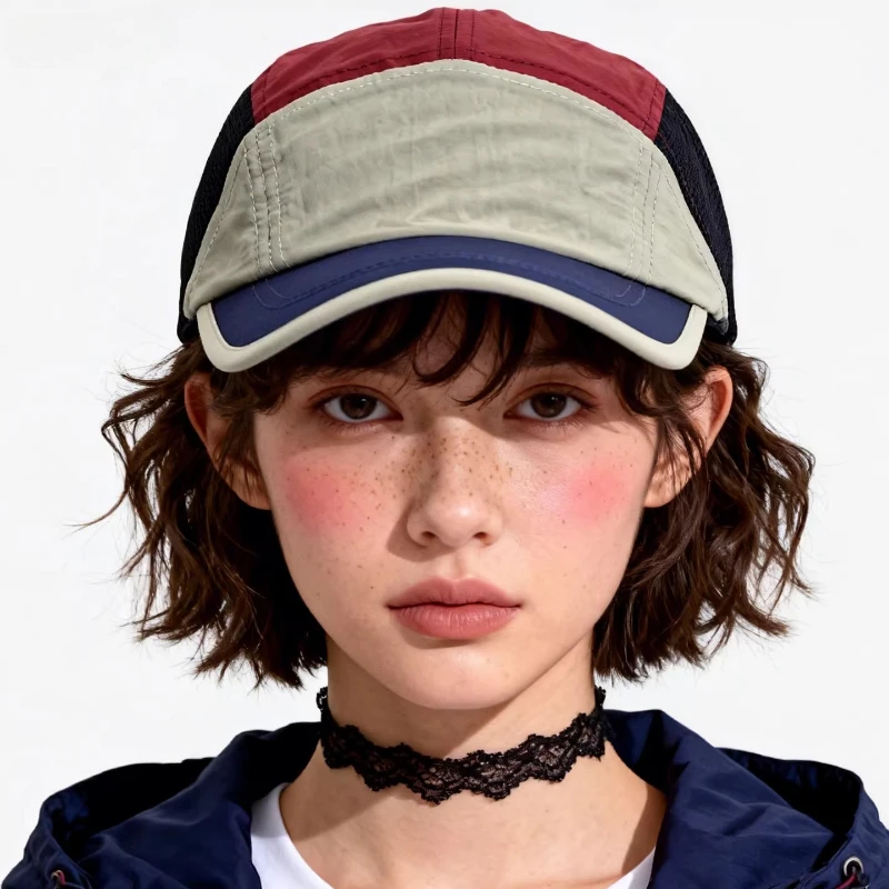 Japanese Simple and Versatile Quick-drying Hat for Men and Women Spring and Summer Thin Splicing Deep Top Sunshade Baseball Cap