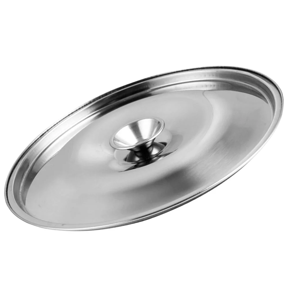 Stainless Steel Flavor Cup with Lid Condiment Jar Lard Kitchen Household Oil Basin (201) 26cm Pan Lids for Frying Pans