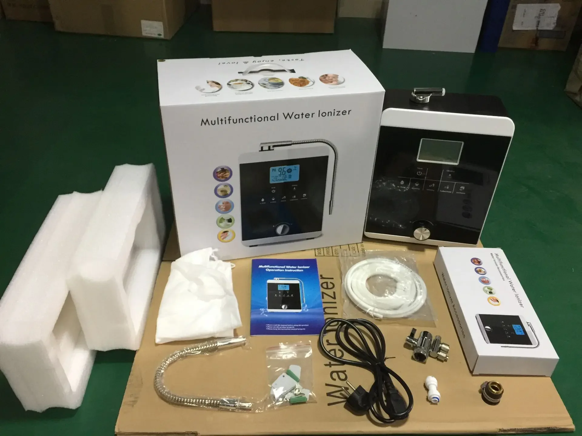 11 piastre di alta qualità ionizzatore d'acqua generatore di acqua di idrogeno pH 3-11.0 filtro acqua acido alcalino ORP-800 tocco di pulizia automatica