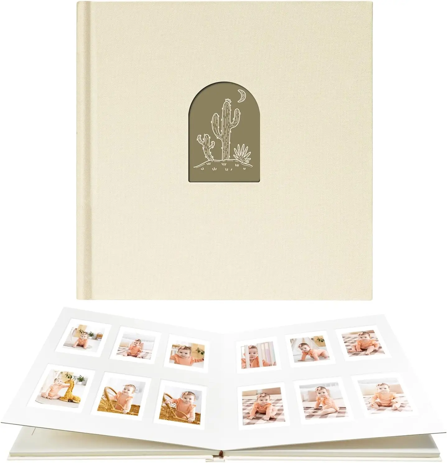 

Mini Photo Album 120 Pockets Fits for Instant Camera Mini 12 11 9 8 90 25, Snap PIC-300, Kodak Mini 3-Inch Film, Beig
