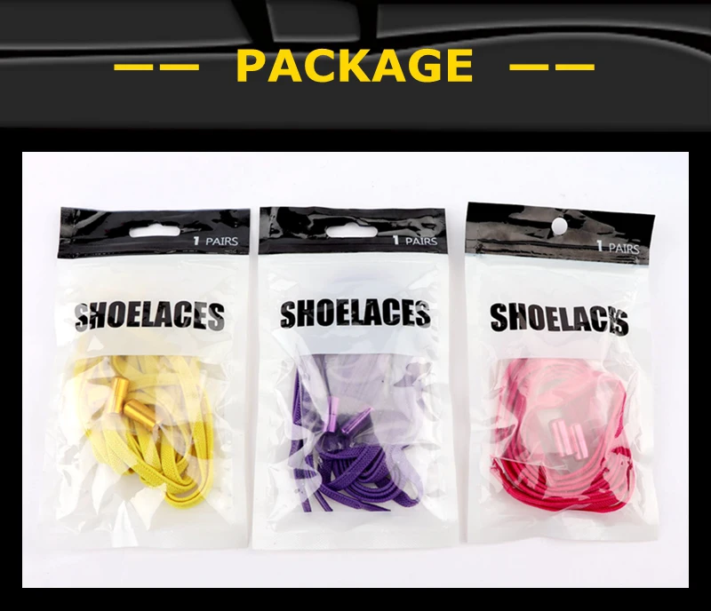 1 Paar bunte elastische Schnürsenkel ohne Krawatte mit Metallverschluss für Turnschuhe. Schnell anzuziehen und ab. Lazy Shoe Lace, rundes Design – Detail 8