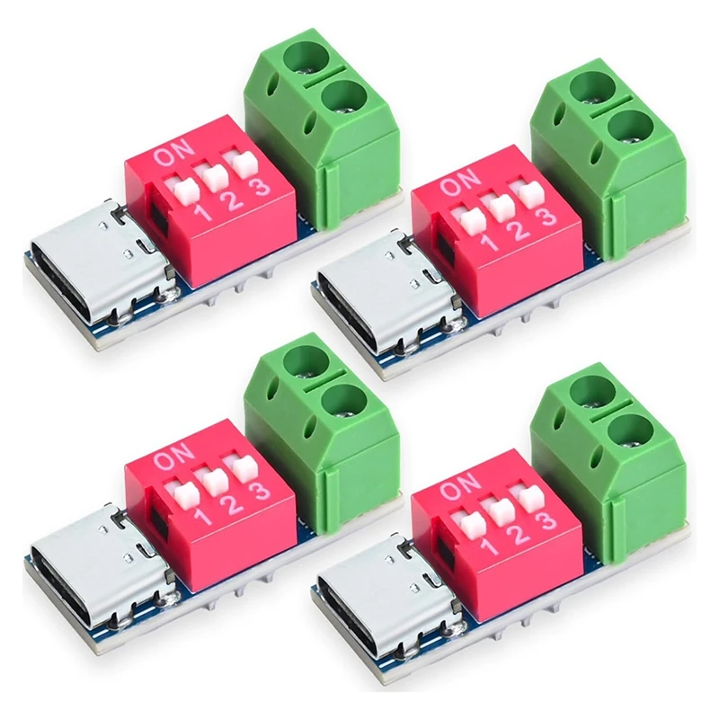 ABJY-USB-C PD トリガーボードモジュール PD/QC デコイ高速充電 USB Type-C から 12V 高速充電器電源出力ブースト