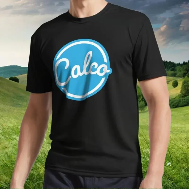 Nueva camiseta activa con logotipo de Calco, divertida camiseta americana de S a 5XL