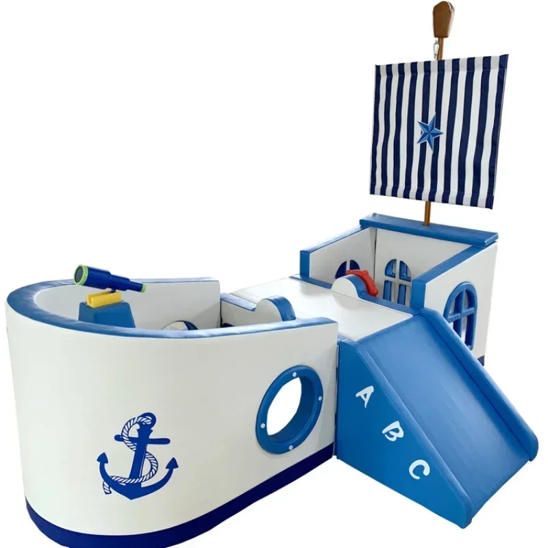 

Children's indoor game room equipment Corsair soft game set Wooden PVC game room Garden theme