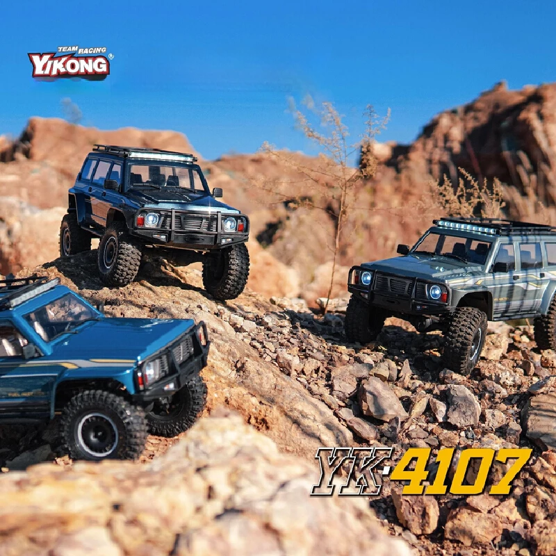 Yikong Yk4107pe Rc Crawler 1/10 Simulated Patrol Electric 4Wd Differential Lock Two Speed Off Road Remote Control Climbing Truck