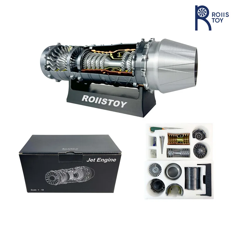 

J-20 Aircraft 3D Printed Turbine Engine Model Electric Simulated Start Assembly Toy New Arrival Home Decor Gift Hot Sale