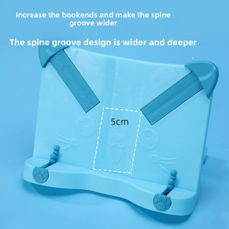 All-in-one Foldable School Stationery For Primary Kids Anti-Myopia Reading Stand Book Holder With Practical Book Clip And Booken
