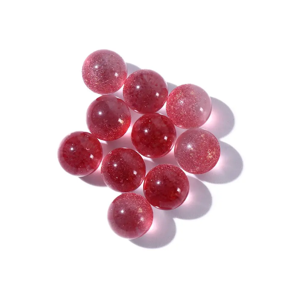 12mm Luminous Glass Ball Glass Marbles DIY Handmade Materials Marble Games Colorful Glass Kids Children Machine Beads