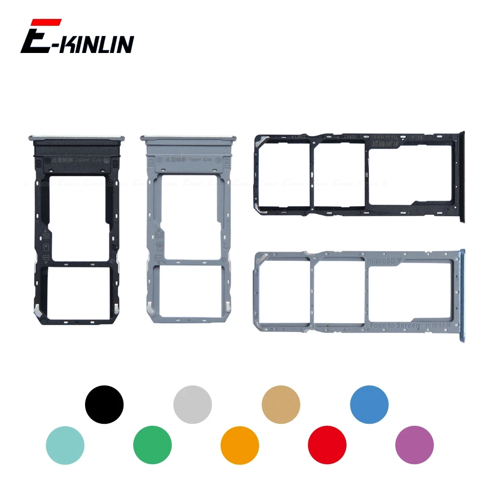 

Micro SD Sim Card Tray Socket Slot Adapter Connector Reader For OPPO A1k A1x A7x A9x Container Holder Replacement Parts