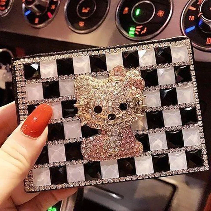 Luxury Diamond Driver's License Leather Driving Cover Universal Fashion Driver License Case Cute Driving License Document Case