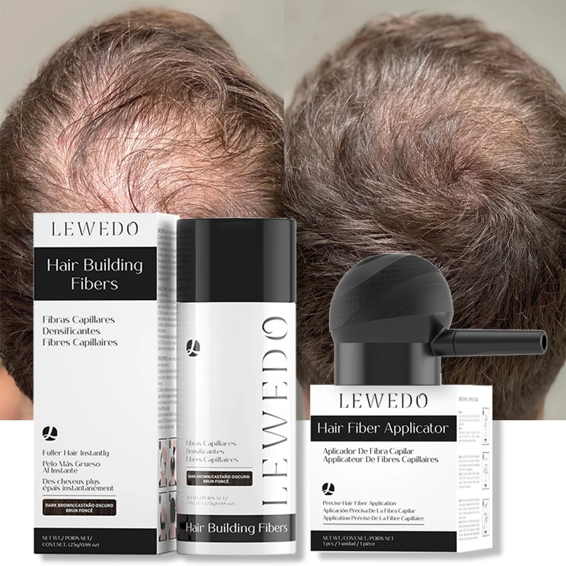 Hair Fibers Keratin Thickening Spray Hair Building Fibers Instant Wig Regrowth Powder Hair Building Fibers Volumizing Applicator