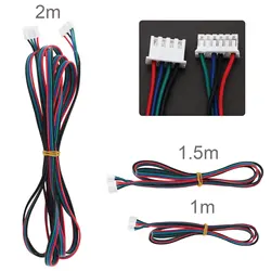 1 Piece 1m / 1.5m XH2.54 4pin to XH2.0 6pin Stepper Motor Cable for 3D Printer, Motor and Control Board Connection Wires