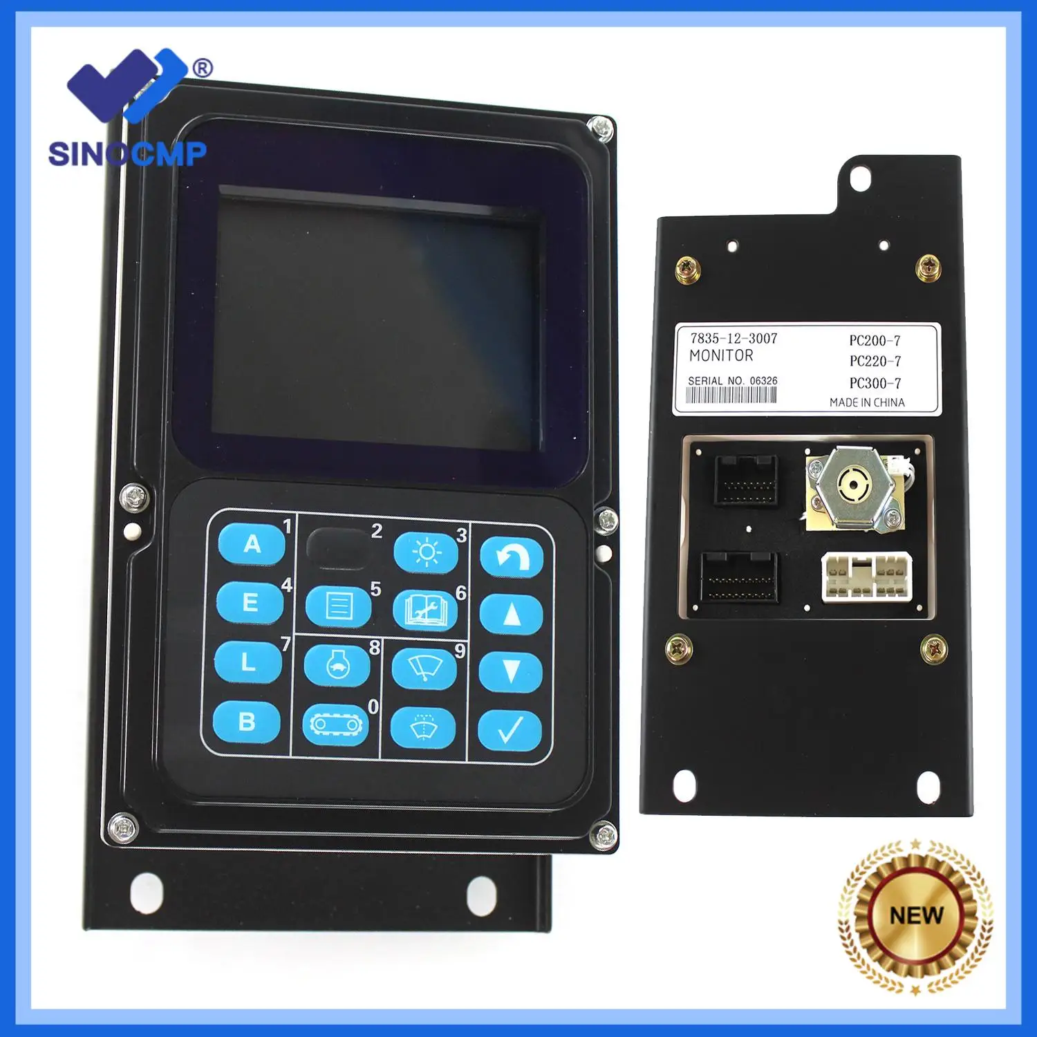 

7835-12-1014 7835-12-1013 7835-12-3007 Monitor LCD Display Panel For Komatsu PC270-7 PC300-7 PC200-7 PC210-7 PC220LC-7 PC200LC-7