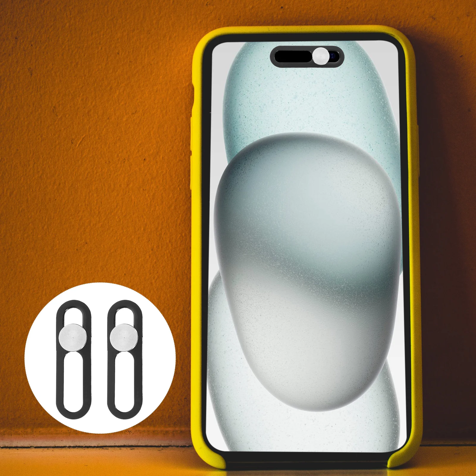   2 pçs capa de lente câmera celular privacidade slider protetor webcam móvel proteção frontal de plástico para