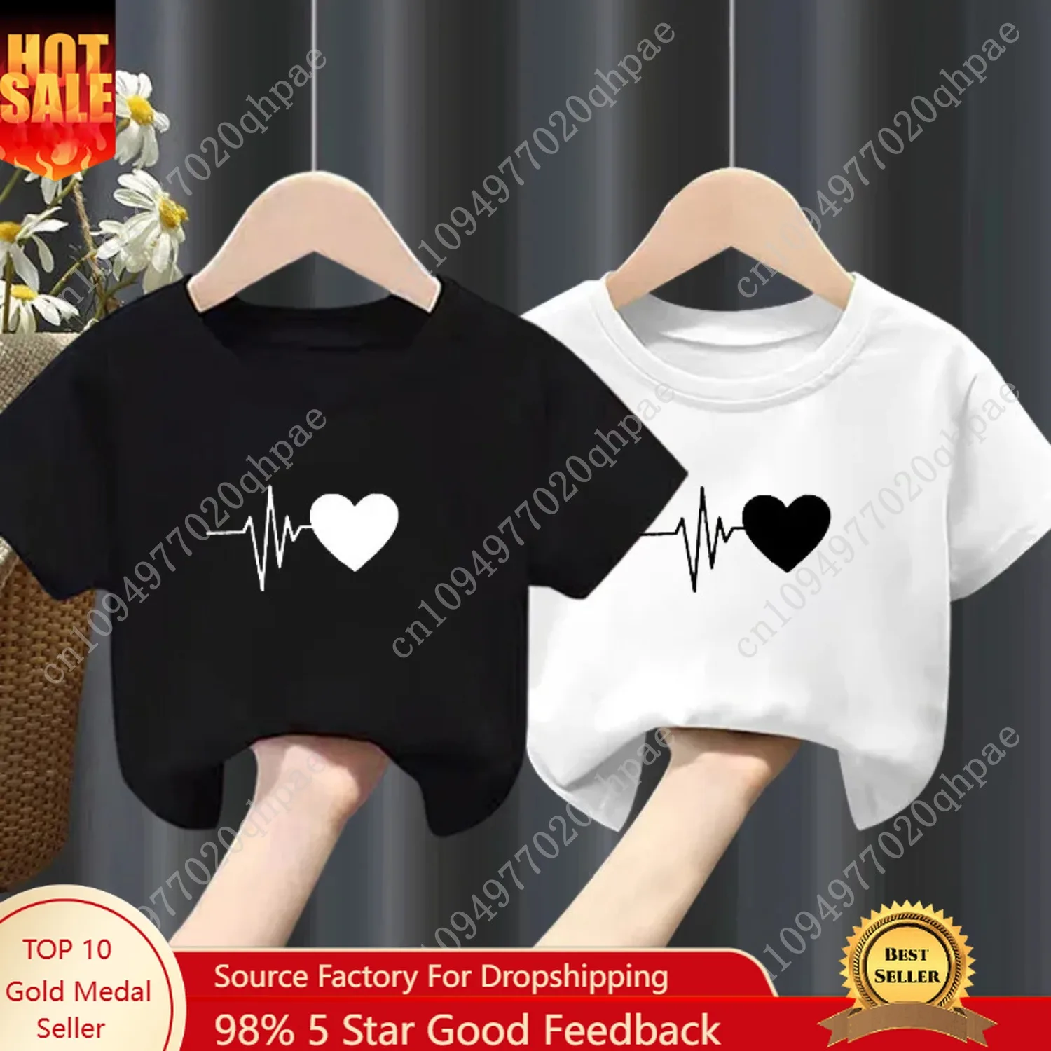 Футболка с короткими рукавами для девочек