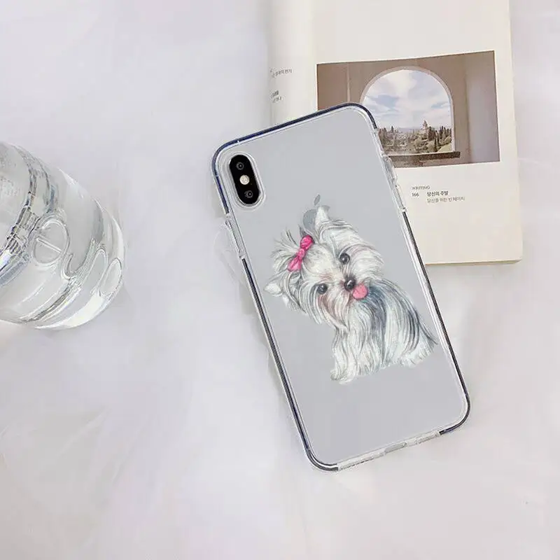 York shire Terrier dog Phone Case for iPhone 11 12 13 mini pro XS MAX 8 7 6 6S Plus X 5S SE 2020 XR clear case