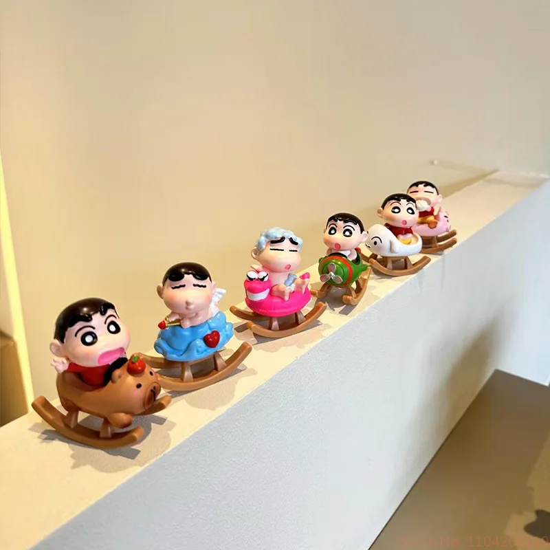 Crayon Shin-Chan Blind Box Rocking Horse Shinnosuke Cute Creative Doll Decoration Gift For Girls On Holidays